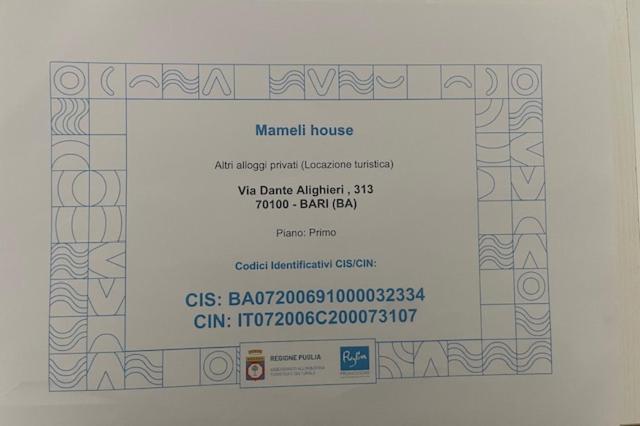 Mameli House Appartement Bari Buitenkant foto